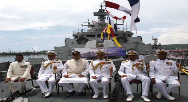 First Indigenously Built Stealth Anti-Submarine WarShip- INS Kamorta- Commissioned