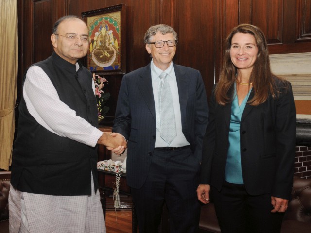 Bill Gates met Finance Minister of India