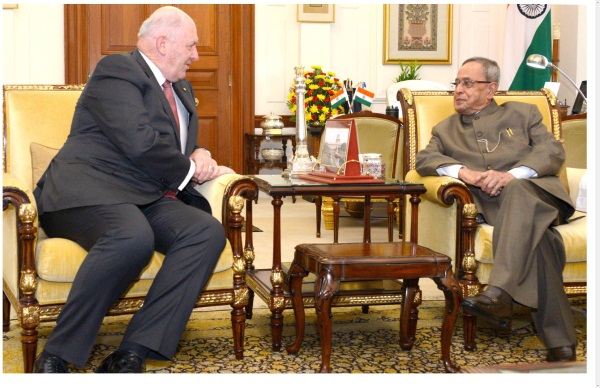 Governor General of Australia calls on the President of India
