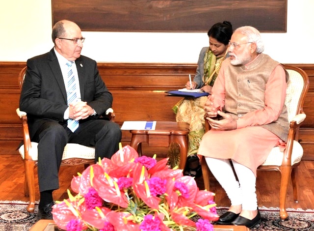 Defence Minister of Israel calls on PM of India