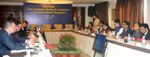 The Minister of State for Home Affairs, Shri Kiren Rijiju at the India Russia Joint Commission Meeting for Co-operation in the field of Disaster Management, in New Delhi on March 22, 2016.